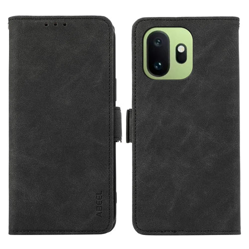 ABEEL For OnePlus 15T 5G Case PU Leather Folio Stand View RFID Blocking Phone Cover - Black - 1