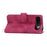 For Realme 16 5G Wallet Case Flower Pattern PU Leather Phone Cover with Strap - Wine Red - 2