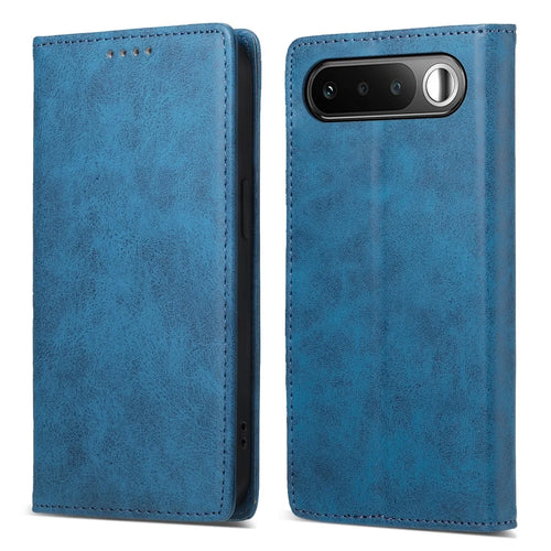 For Realme 16 5G Wallet Case RFID Blocking PU Leather Phone Cover - Blue - 1