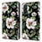 For Samsung Galaxy A27 5G Wallet Case Foldable Stand Pattern Printing PU Leather Flip Phone Cover - Large Flower - 1