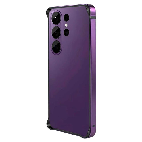 For Samsung Galaxy S26 Ultra Bumper Case TPU + Metal Frame Heat Dissipation Cover - Purple - 1