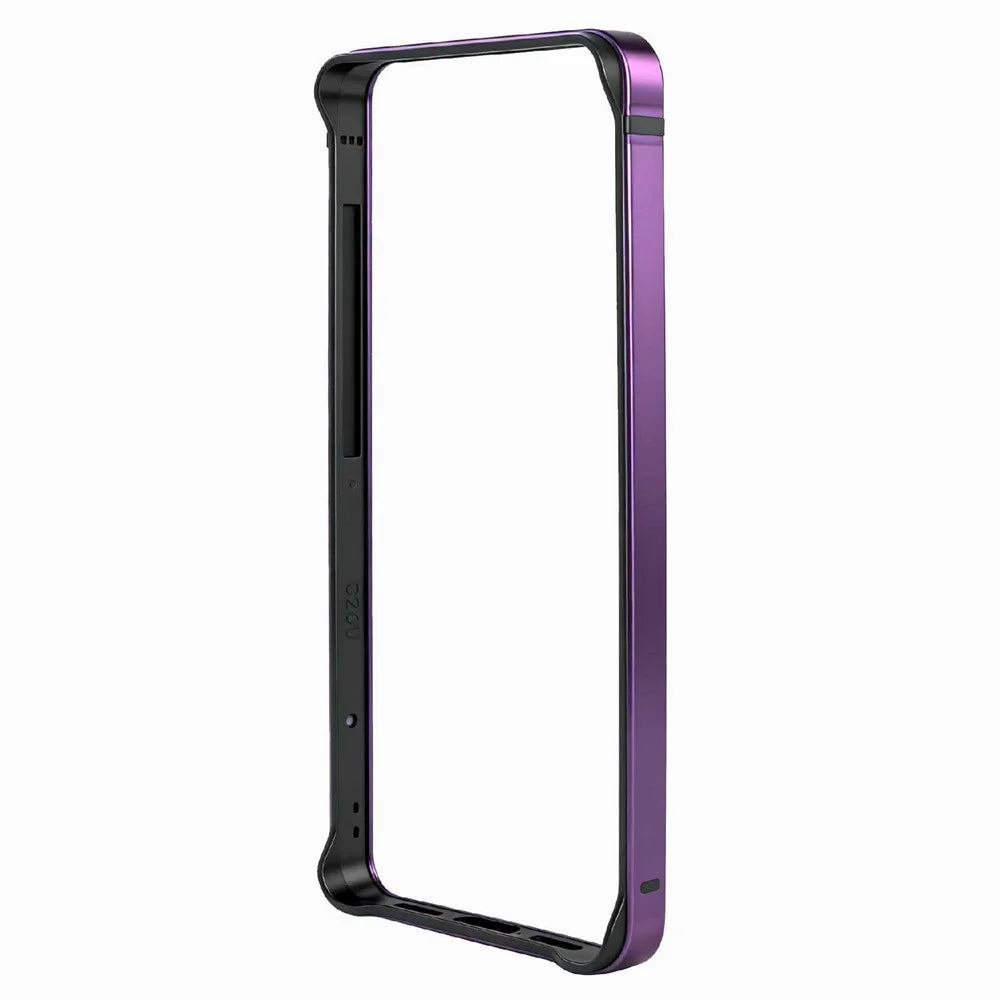 For Samsung Galaxy S26 Ultra Bumper Case TPU + Metal Frame Heat Dissipation Cover - Purple - 3