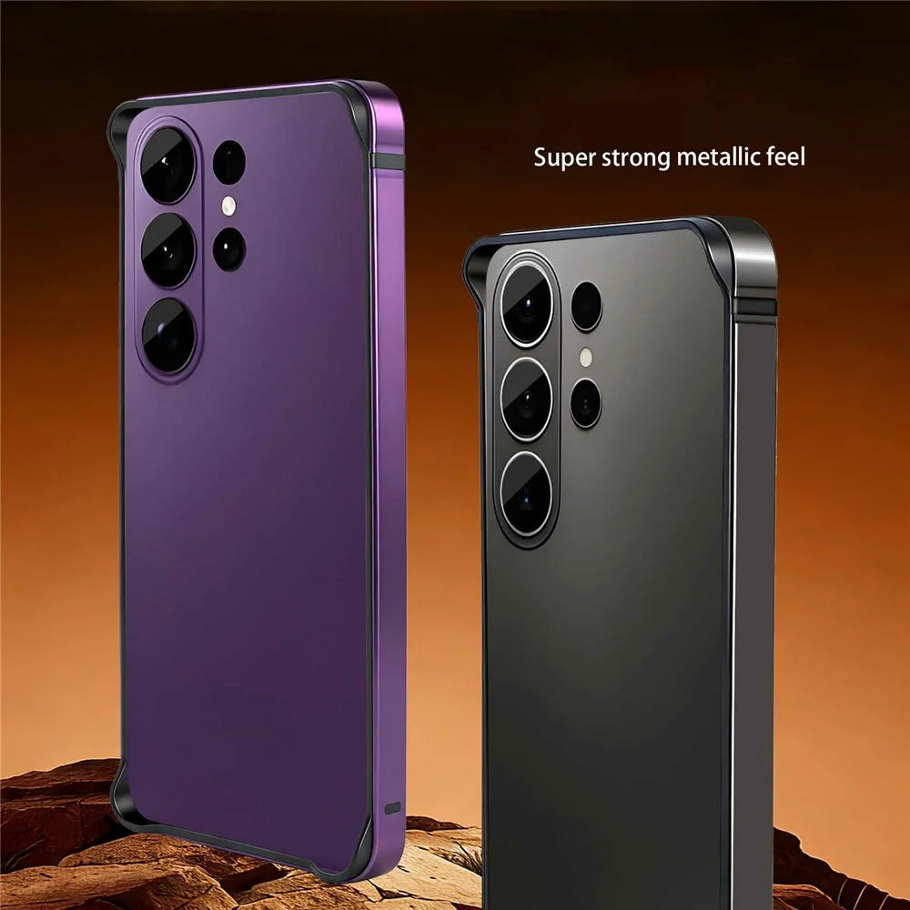 For Samsung Galaxy S26 Ultra Bumper Case TPU + Metal Frame Heat Dissipation Cover - Purple - 5
