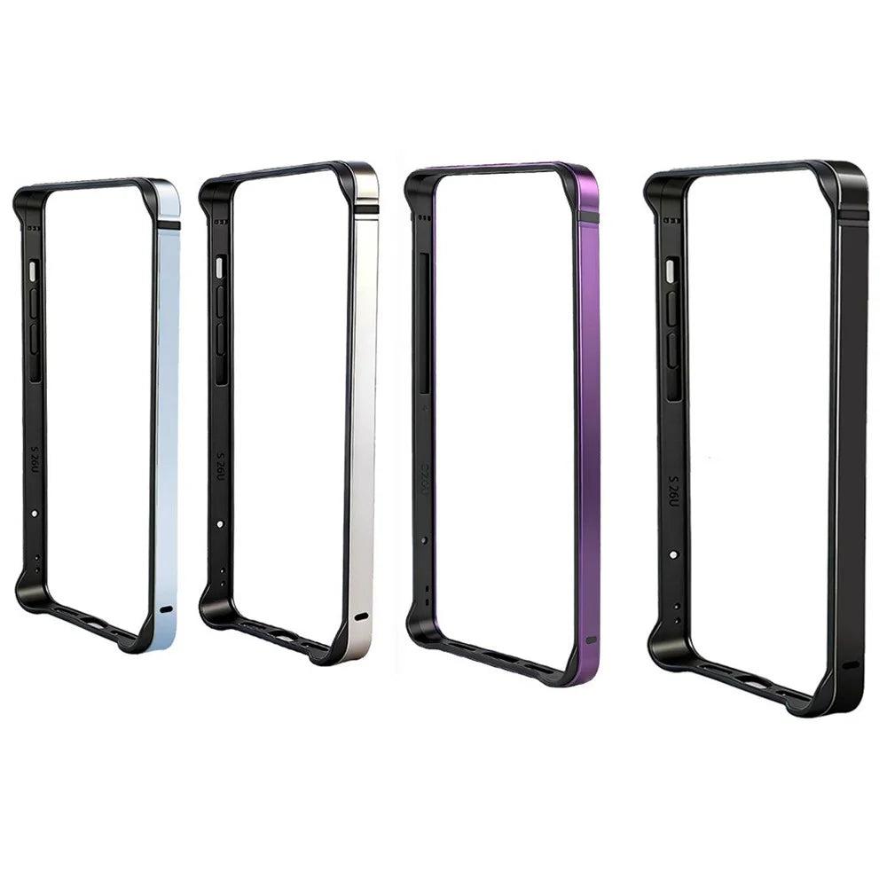 For Samsung Galaxy S26 Ultra Bumper Case TPU + Metal Frame Heat Dissipation Cover - Purple - 6