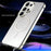For Samsung Galaxy S26 Ultra Magnetic Case Metal TPU Frame PC Back Phone Cover - Silver - 2