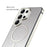 For Samsung Galaxy S26 Ultra Magnetic Case Metal TPU Frame PC Back Phone Cover - Silver - 4