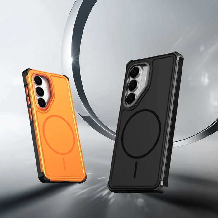 For Samsung Galaxy S26 Magnetic Case Shockproof TPU PC Protective Cover - Black - 2