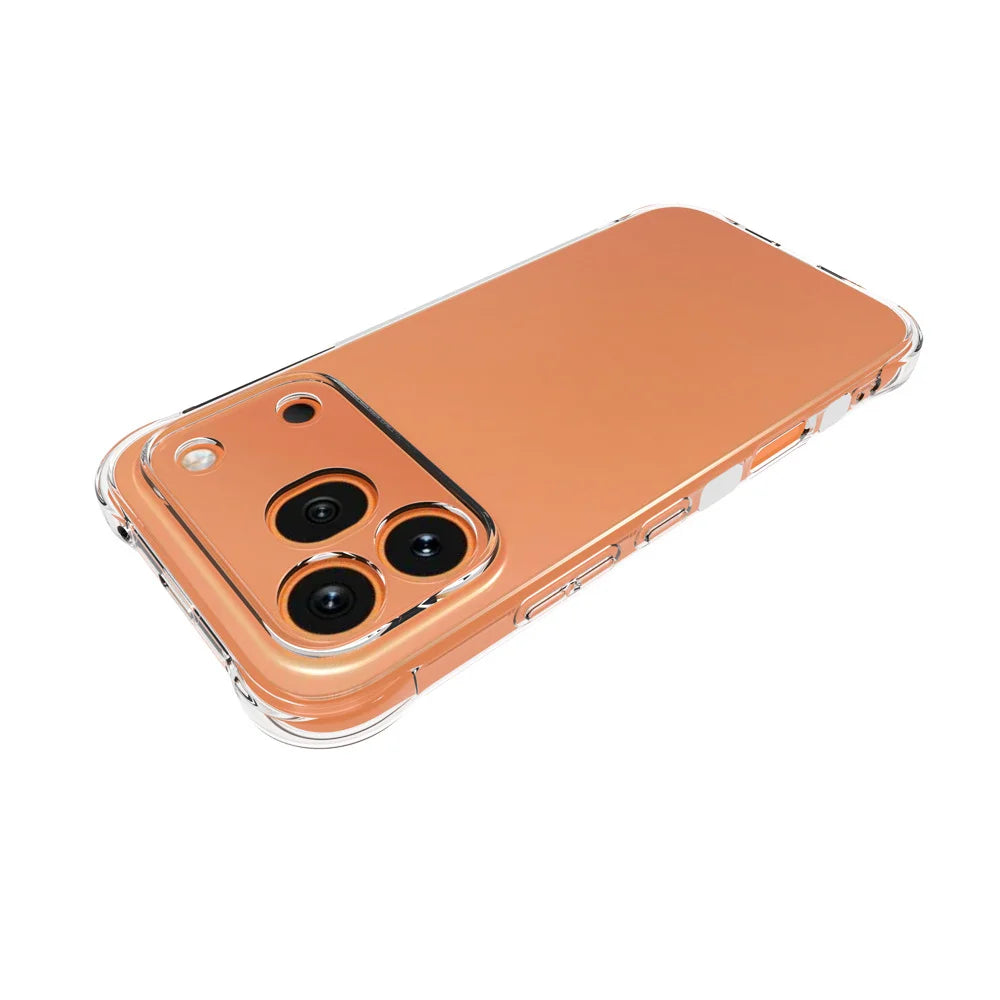 WANLONFENG For Honor 600 Pro 5G WL Series Case 2.0mm TPU Phone Cover with Tempered Glass Film - Transparent - 4