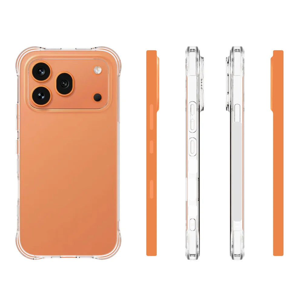 WANLONFENG For Honor 600 Pro 5G WL Series Case 2.0mm TPU Phone Cover with Tempered Glass Film - Transparent - 6