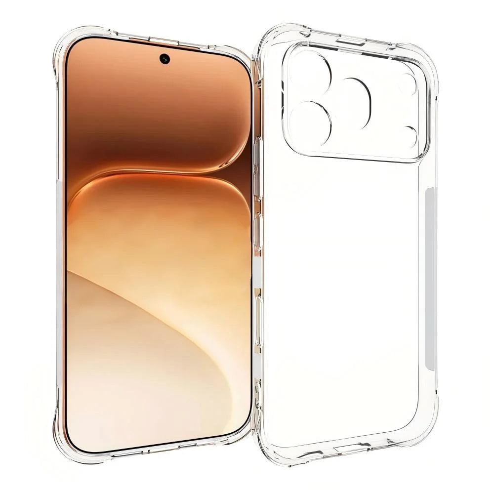 WANLONFENG For Honor 600 Pro 5G WL2 Series TPU Case 2.0mm Phone Cover with 2Pcs Tempered Glass Films - Transparent - 2