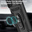 For Samsung Galaxy A27 5G Case PC + TPU Phone Cover with Lens Protection Kickstand - Black - 5
