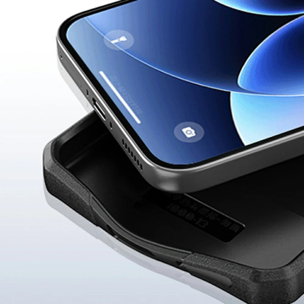 For OnePlus 15T 5G Magnetic Case 360° Rotating Ring Kickstand TPU Phone Cover - Black - 4