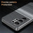 For Samsung Galaxy S22 Ultra 5G Case Card Slot View Window Gradient Color Checkered Pattern Leather Phone Cover - Black - 6
