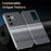 For Samsung Galaxy S24 Ultra Case Card Slot View Window Gradient Color Checkered Pattern Leather Phone Cover - Black - 7