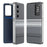 For Samsung Galaxy A16 5G  /  A16 4G Case Card Slot View Window Gradient Color Checkered Pattern Leather Phone Cover - Black - 1