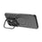 For Samsung Galaxy S26 Ultra Case PC Kickstand Ripple Texture TPU Phone Cover - Black - 3