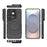 For Samsung Galaxy S26 Ultra Case PC Kickstand Ripple Texture TPU Phone Cover - Black - 6