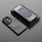 For Samsung Galaxy S26 Ultra Case PC Kickstand Ripple Texture TPU Phone Cover - Black - 7