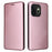 For OnePlus 15T 5G Case Carbon Fiber Texture Drop-Proof PU Leather Phone Cover - Rose Gold - 1