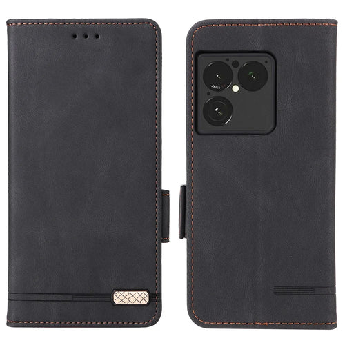 For Sony Xperia 1 VIII Case Leather Wallet Flip Phone Cover with Hardware Decor - Black - 1