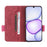 For Realme C100 5G / C83 5G Case Leather Wallet Flip Phone Cover with Hardware Decor - Rose - 2