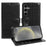 For Samsung Galaxy S24 Wallet Case Crazy Horse Texture Leather Flip Phone Cover with Magnetic Closure - Black - 1