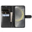 For Samsung Galaxy S24 Wallet Case Crazy Horse Texture Leather Flip Phone Cover with Magnetic Closure - Black - 2