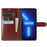 For iPhone 13 Pro Wallet Case Crazy Horse Texture Leather Flip Phone Cover with Magnetic Closure - Brown - 2