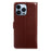 For iPhone 13 Pro Wallet Case Crazy Horse Texture Leather Flip Phone Cover with Magnetic Closure - Brown - 7