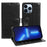 For iPhone 13 Pro Max Wallet Case Crazy Horse Texture Leather Flip Phone Cover with Magnetic Closure - Black - 1