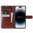 For iPhone 14 Pro Max Wallet Case Crazy Horse Texture Leather Flip Phone Cover with Magnetic Closure - Brown - 2