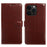 For iPhone 14 Pro Max Wallet Case Crazy Horse Texture Leather Flip Phone Cover with Magnetic Closure - Brown - 5