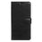 For iPhone 15 Wallet Case Crazy Horse Texture Leather Flip Phone Cover with Magnetic Closure - Black - 6