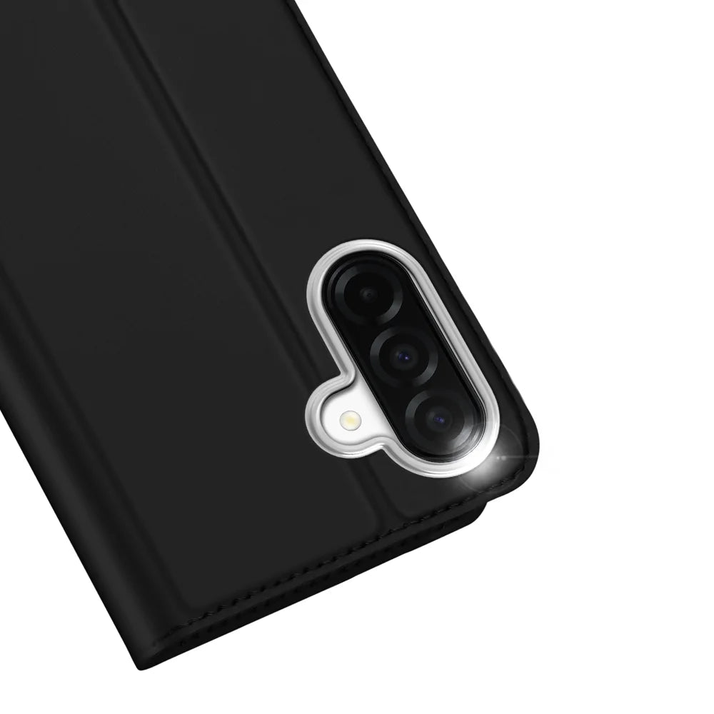 Dux Ducis For Samsung Galaxy A27 5G Case Skin Pro Series Leather Stand Cover Card Holder - Black - 3