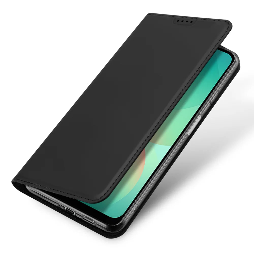 Dux Ducis For Samsung Galaxy A27 5G Case Skin Pro Series Leather Stand Cover Card Holder - Black - 4