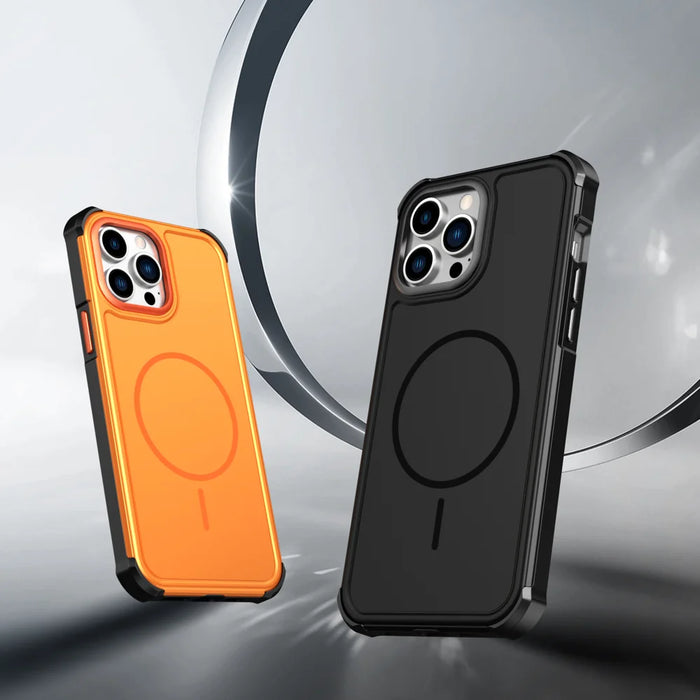 For iPhone 13 Pro Max Magnetic Case Shockproof TPU PC Protective Cover - Black - 2