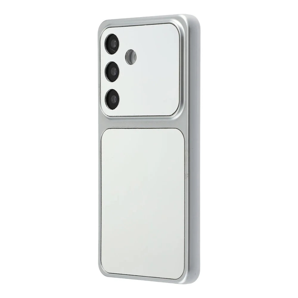 For Samsung Galaxy S26 Phone Case Mirror Electroplating TPU Cover - Silver - 3