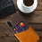 For Samsung Galaxy A37 5G Case PU Leather Cloth Texture Hard PC Phone Cover with Card Holder - Yellow - 4