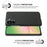 For Samsung Galaxy A57 5G Phone Case Cloth Texture Anti-Scratch Protective PC Back Cover - Black - 5