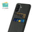 For Samsung Galaxy A57 5G Case Cloth + Hard PC Phone Cover with Dual Card Slots - Black - 2