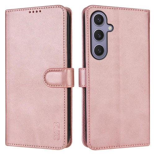 AZNS For Samsung Galaxy A27 5G Case PU Leather Wallet Phone Cover - Rose Gold - 1