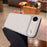 For iPhone Air Case PU Leather Texture Shockproof TPU Protective Phone Cover - White - 4