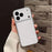 For iPhone 17 Pro Max Case PU Leather Texture Shockproof TPU Protective Phone Cover - White - 3