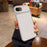 For iPhone 17e / 16e Case PU Leather Texture Shockproof TPU Protective Phone Cover - White - 1
