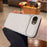 For iPhone 17e / 16e Case PU Leather Texture Shockproof TPU Protective Phone Cover - White - 4