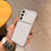 For Samsung Galaxy S25+ Case PU Leather Texture Shockproof TPU Protective Phone Cover - White - 5