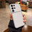 For Samsung Galaxy S26 Ultra Case PU Leather Texture Shockproof TPU Protective Phone Cover - White - 1