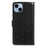 For iPhone 14 Wallet Case Crazy Horse Texture Leather Flip Phone Cover with Magnetic Closure - Black - 7