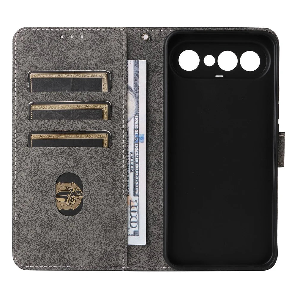 For vivo X300 FE 5G / S50 Pro mini 5G Wallet RFID Blocking PU Leather Phone Cover Stand with Strap - Black - 3