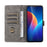 For TCL K70 SE 4G Case Wallet RFID Blocking PU Leather Phone Cover Stand with Strap - Black - 2